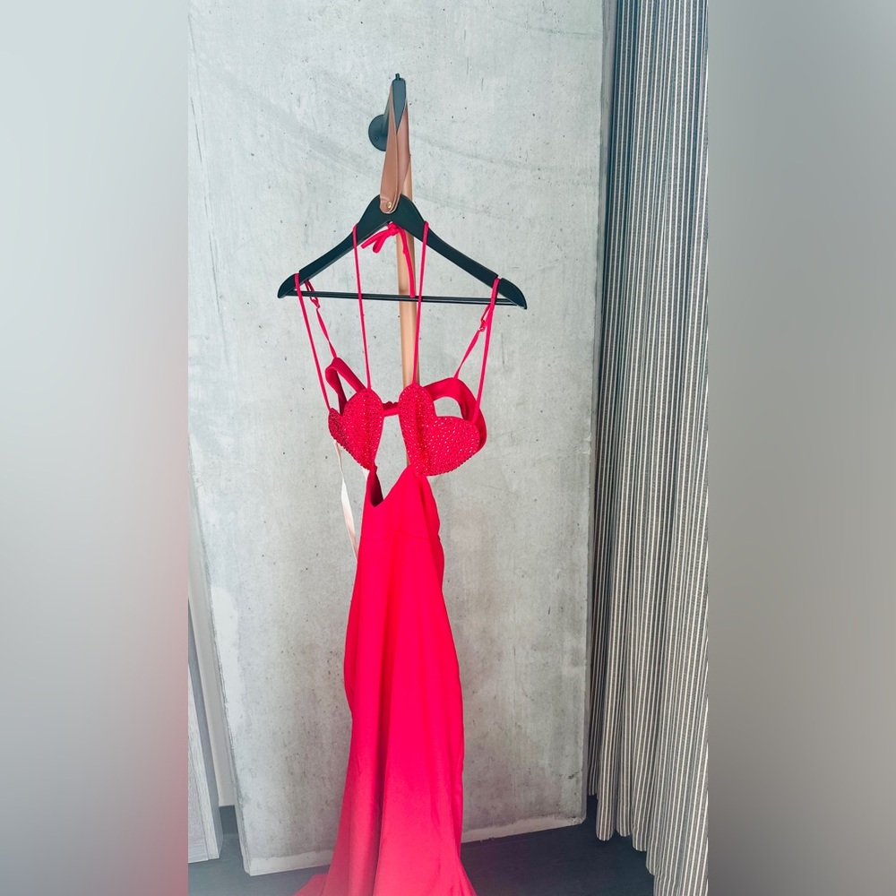 Embellished Heart Evening Gown